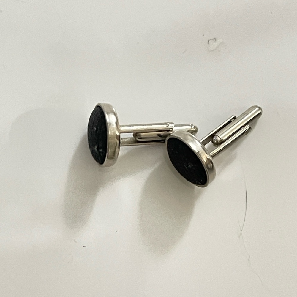 Black Stone Cufflinks